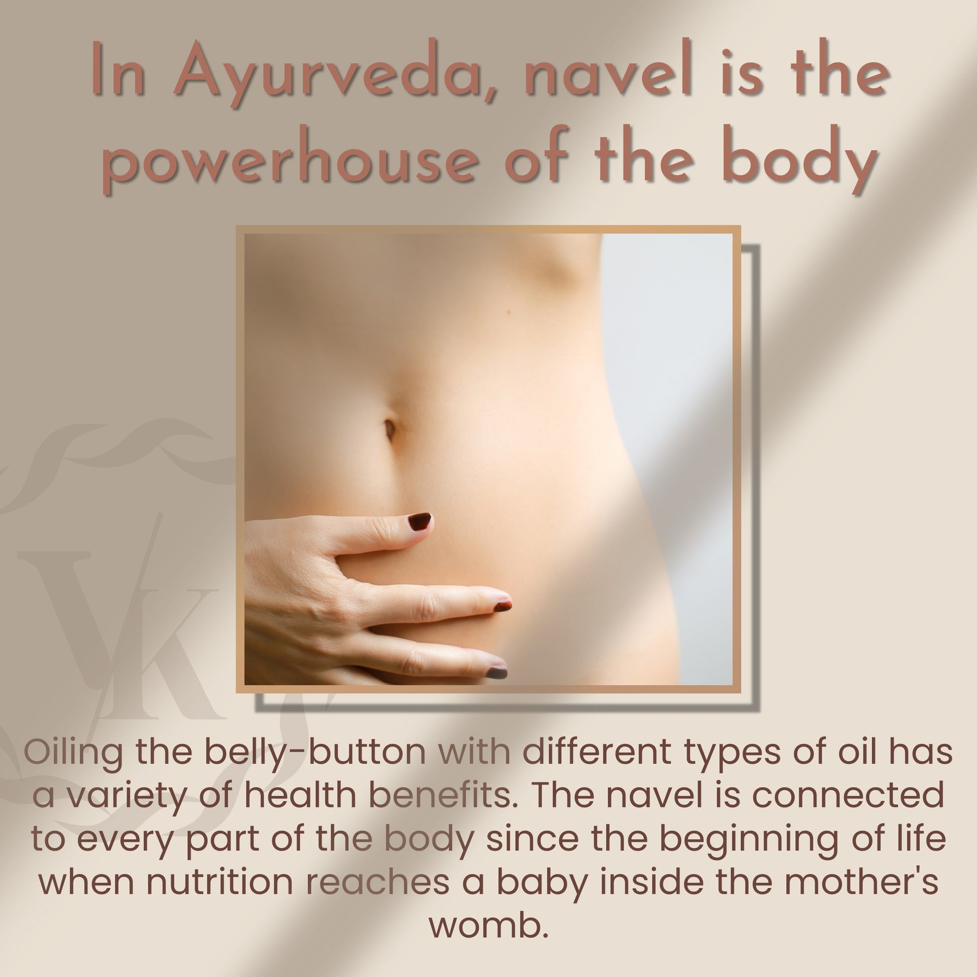 VEDKARMA Nabhi Mantra Belly Button Oil for healthy hair - VEDKARMA