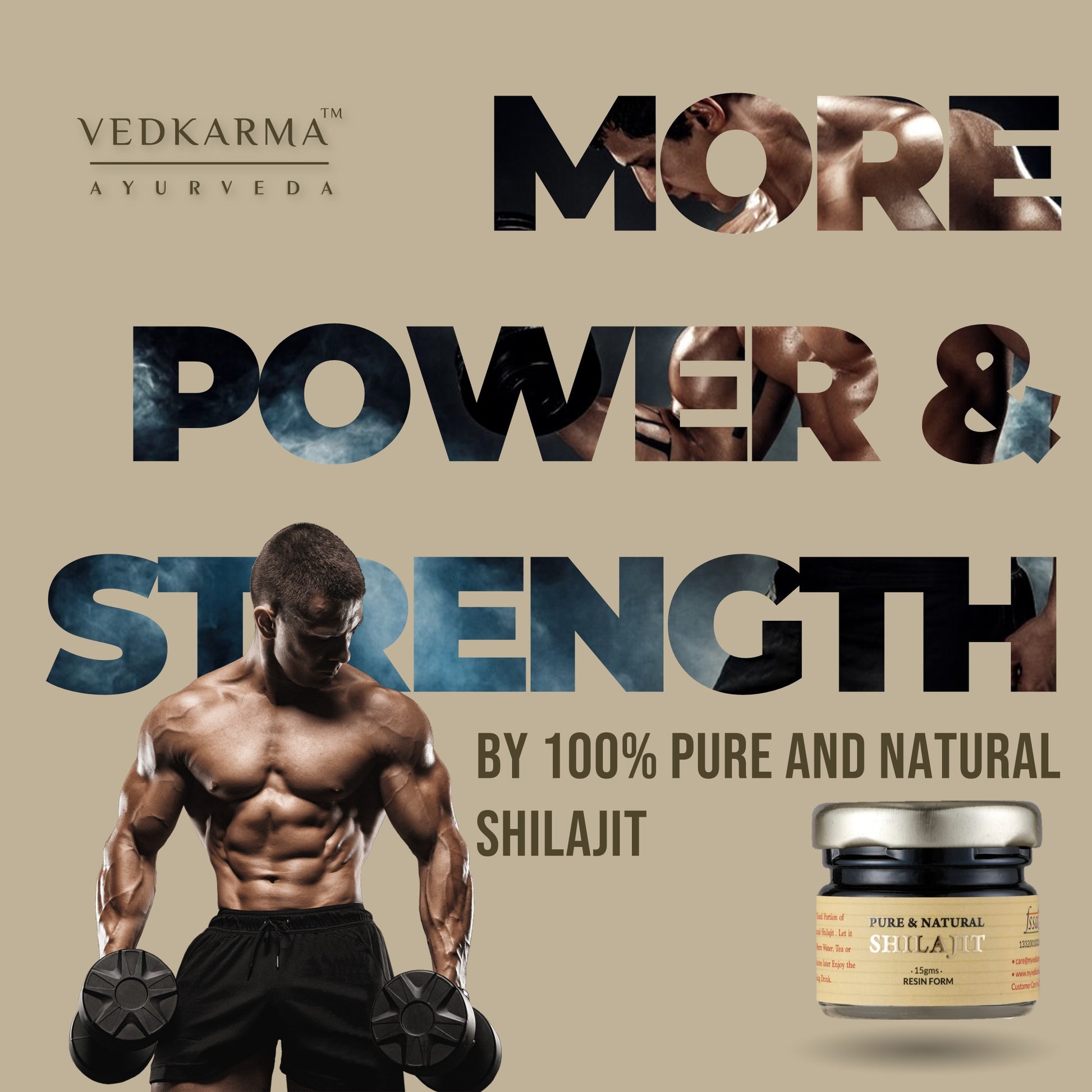 Vedkarma Pure and Natural Shilajit Resin 15g - VEDKARMA