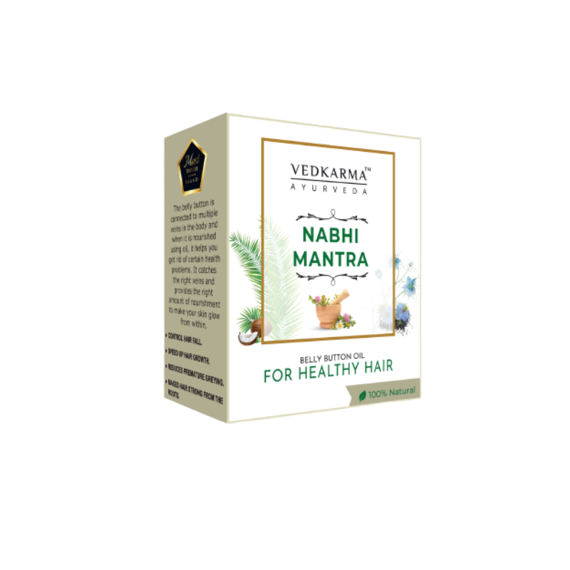 Vedkarma Ayurveda Nabhi Mantra Belly Button Oil for Healthy Hair