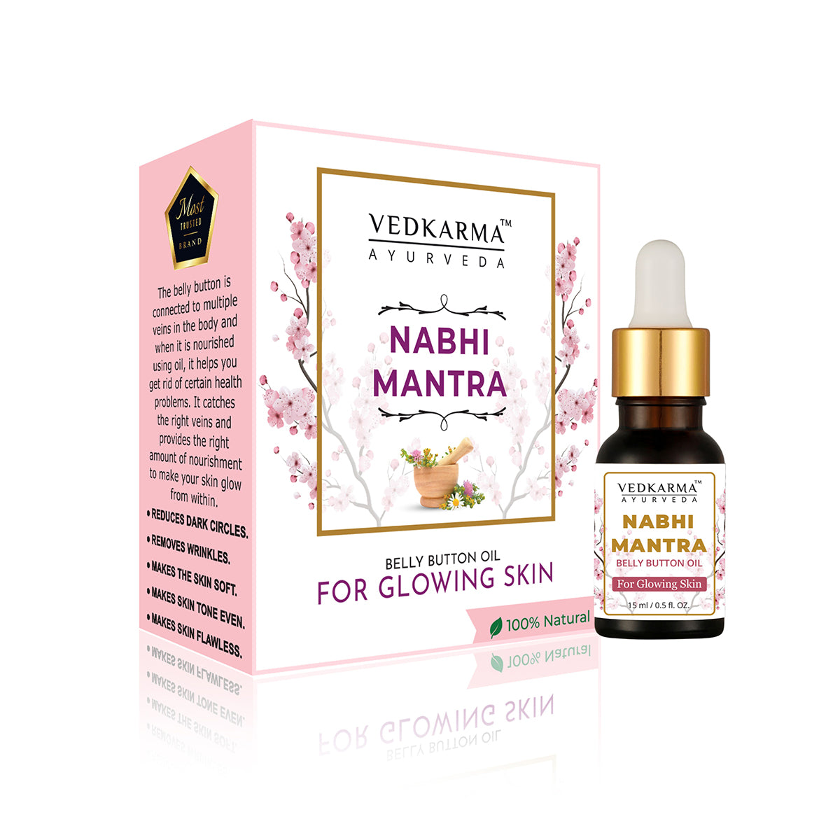 Vedkarma Nabhi Mantra Belly Button Oil For Glowing Skin - VEDKARMA